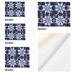 Snowflake Blanket – Midnight Blue Flannel, Cozy Breathable Warmth
