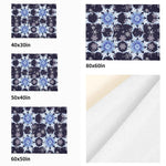 Snowflake Blanket – Midnight Blue Flannel, Cozy Breathable Warmth