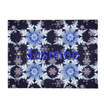 Blue Flannel Blanket - Breathable USA-Made 30x40in to 60x80in, Detailed View 4 | Our Phoenix Rise