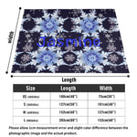 Blue Flannel Blanket - Breathable USA-Made 30x40in to 60x80in, Detailed View 7 | Our Phoenix Rise