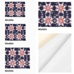 Cozy Snowflake Blanket – Midnight Blue and Pink Flannel