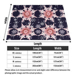 Cozy Snowflake Blanket – Midnight Blue and Pink Flannel