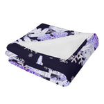 Personalized Snowflake Flannel Blanket - Detailed view of the soft flannel fabric and snowflake design | Our Phoenix Rise