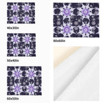 Snowflake Blanket – Midnight Blue & Purple Flannel, Cozy Warmth