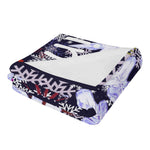 Personalized Snowflake Flannel Blanket - Detail of snowflake pattern on soft fabric | Our Phoenix Rise