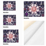 Personalized Snowflake Flannel Blanket - Soft flannel texture with vibrant design | Our Phoenix Rise