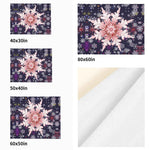 Red Snowflake Blanket – Midnight Blue & Flannel, Cozy Warmth