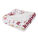 Thanksgiving Blanket – Food Football Family Flannel, Cozy Warmth