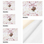 Thanksgiving Blanket – Food Football Family Flannel, Cozy Warmth