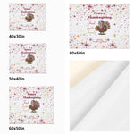 Thanksgiving Blanket – Food Football Family Flannel, Cozy Warmth