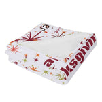 Thanksgiving Football Turkey Flannel Blanket - Folded Soft Texture Detail | Our Phoenix Rise
