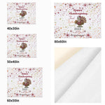 Thanksgiving Football Turkey Flannel Blanket - Football Turkey Cartoon Detail | Our Phoenix Rise