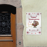 Thanksgiving Football Turkey Metal Sign - close-up of turkey and text detail | Our Phoenix Rise