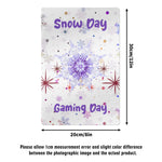 Snow Day Gaming Metal Wall Sign - Back view with hanging options | Our Phoenix Rise