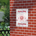 Snow Day Gaming Metal Wall Sign - hung outdoors on brick wall | Our Phoenix Rise