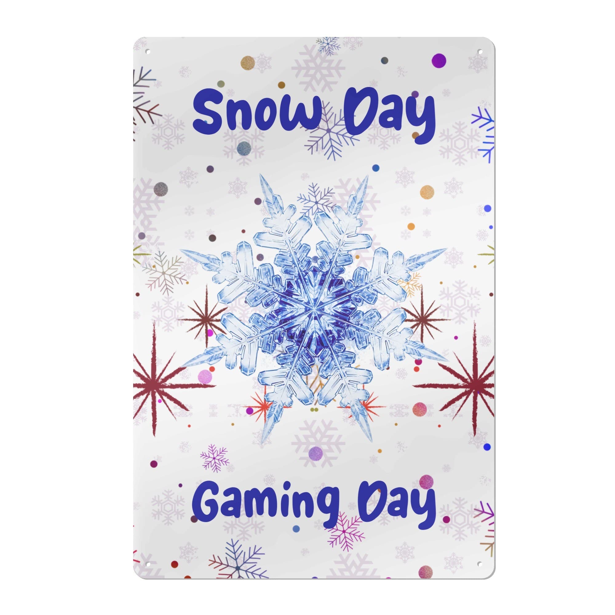 Snow Day Gaming Metal Wall Sign