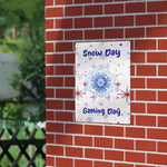 Snow Day Gaming Metal Wall Sign - Mounted on an outdoor brick wall | Our Phoenix Rise