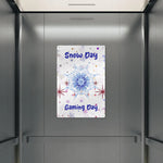 Snow Day Gaming Metal Wall Sign - Side view perspective | Our Phoenix Rise
