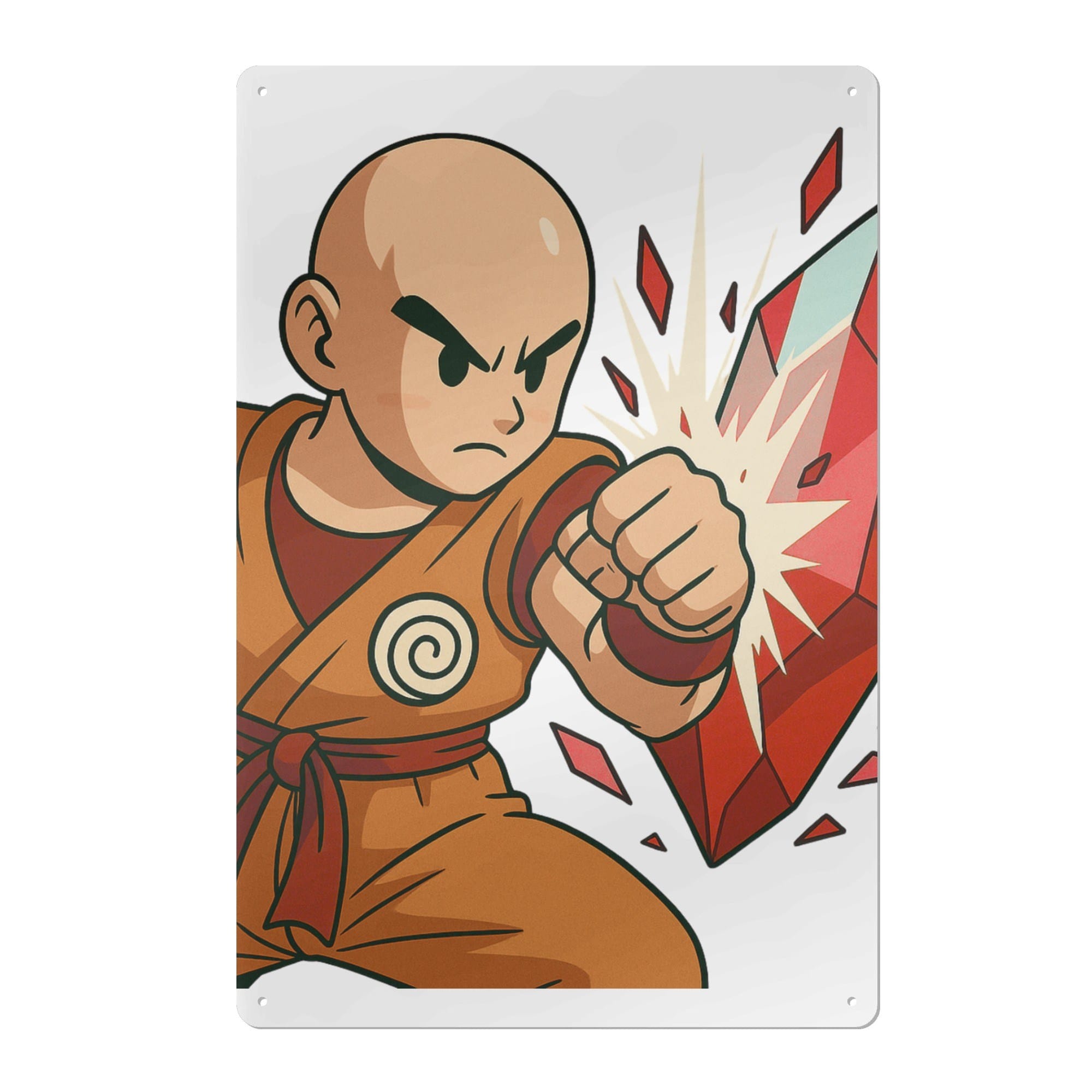 Anime Fighter Metal Wall Sign