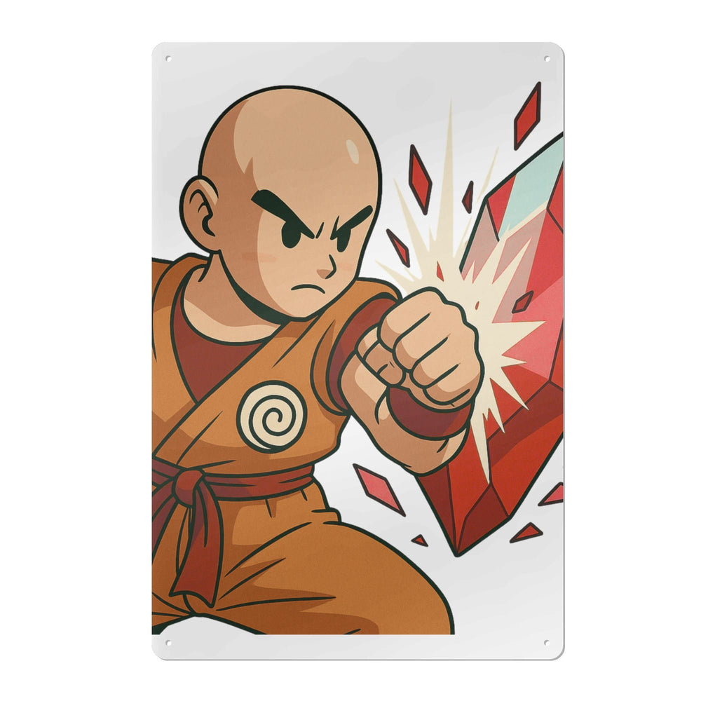 Anime Fighter Metal Wall Sign