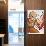 Anime Fighter Metal Wall Sign - on wood door in modern room | Our Phoenix Rise