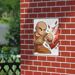Anime Fighter Metal Wall Sign - on brick wall outdoor | Our Phoenix Rise