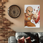 Anime Fighter Metal Wall Sign - on wall above couch in living room | Our Phoenix Rise