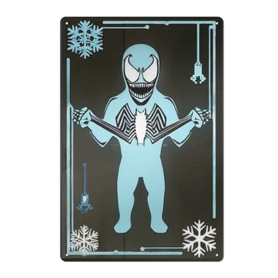 Winter Frost Symbiote Character Metal Wall Art Sign - Full front view | Our Phoenix Rise
