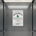 Personalized Our 1st Christmas Metal Sign - decorative holiday sign for couples | Our Phoenix Rise
