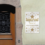 Adulting Difficult AF Metal Wall Sign - Detail view of gold stars | Our Phoenix Rise