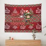 Not today Santa Christmas Wall Tapestry Made in the USA Detailed View 4 | Our Phoenix Rise