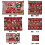 Not today Santa Christmas Wall Tapestry Made in the USA Detailed View 6 | Our Phoenix Rise