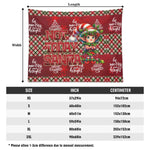 Not today Santa Christmas Wall Tapestry Made in the USA Detailed View 7 | Our Phoenix Rise