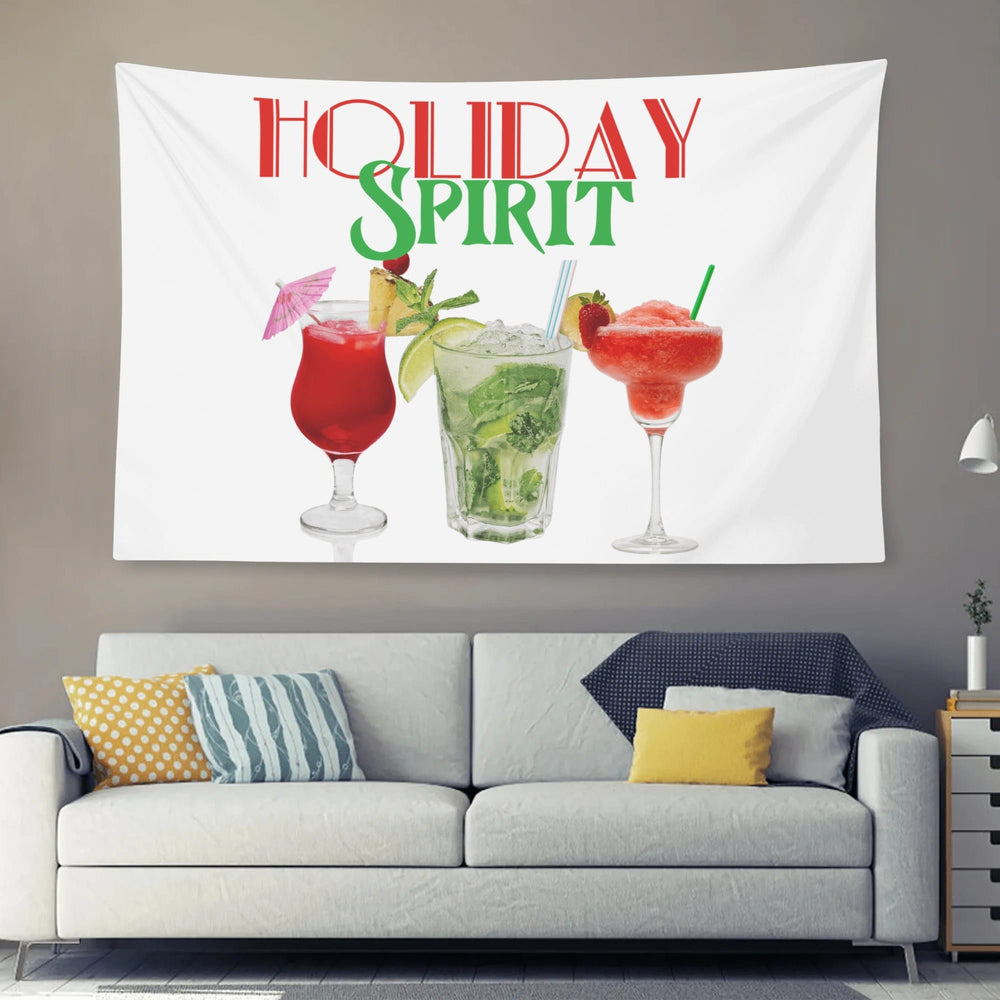 Holiday spirts Horizontal Wall tapestry Made in the usa
