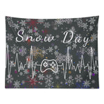 Snow Day Wall Tapestry Made in the USA Detailed View 5 | Our Phoenix Rise