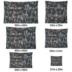 Snow Day Wall Tapestry Made in the USA Detailed View 6 | Our Phoenix Rise