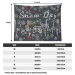 Snow Day Wall Tapestry Made in the USA Detailed View 7 | Our Phoenix Rise