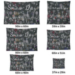 Personalized Snow Day Gaming Wall Tapestry - Fabric Texture Detail | Our Phoenix Rise