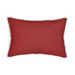 Red Heart Outline lumbar pillow | Valentine heart decor