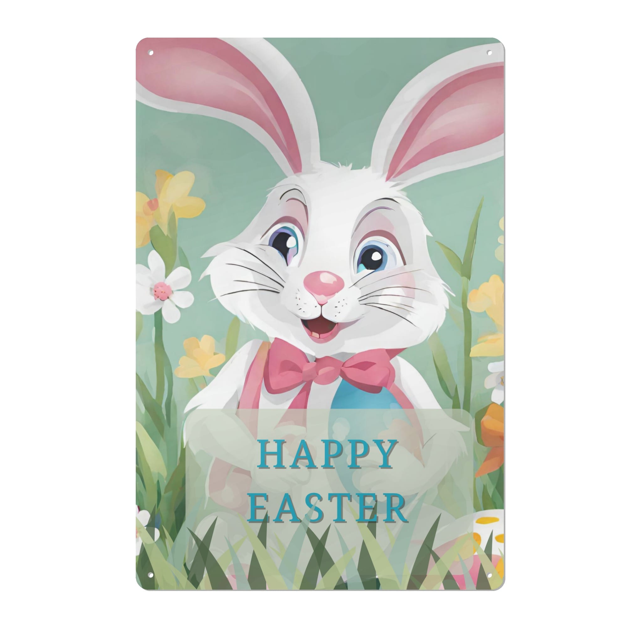 Easter Iron Sign Wall Modern Artwork for Home Decor