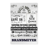 Family Rules Gaming Wall Sign Game Room Decor, Family Values Wall Art, Teamwork & Motivation Metal Sign Main Perspective | Our Phoenix Rise
