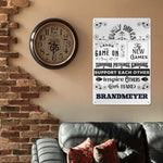Family Rules Gaming Wall Sign Game Room Decor, Family Values Wall Art, Teamwork & Motivation Metal Sign Detailed View 4 | Our Phoenix Rise