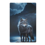 Iron Wolf Sign Wall Modern Artwork for Home Decor Main Perspective | Our Phoenix Rise