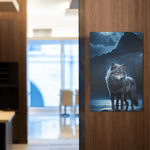 Iron Wolf Sign Wall Modern Artwork for Home Decor Detailed View 2 | Our Phoenix Rise