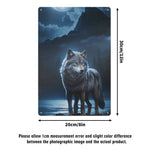 Iron Wolf Sign Wall Modern Artwork for Home Decor Detailed View 7 | Our Phoenix Rise