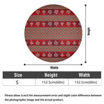 Traditional Christmas table cloth with retro pattern Made in the USA Detailed View 8 | Our Phoenix Rise