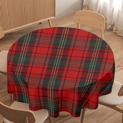 Christmas Plaid Round Tablecloth - Festive Dining Scene | Our Phoenix Rise