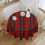 Christmas Plaid Round Tablecloth - Styled with Holiday Decor | Our Phoenix Rise