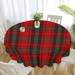 Christmas Plaid Round Tablecloth - Pattern Texture Overlay | Our Phoenix Rise
