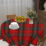 Christmas Plaid Round Tablecloth - Care Instructions Label | Our Phoenix Rise